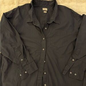 Wilfred Charcoal / Black Button-Up Shirt